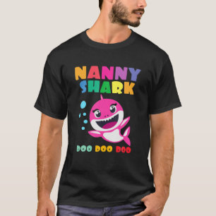 Camiseta Niñera Shark Doo Doo Graciosa Bebé Mami Niños