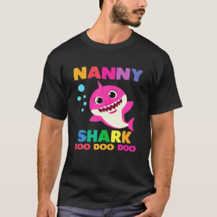 Camiseta Niñera Shark Doo Doo Graciosa Bebé Mami Niños