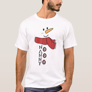 Camiseta Niñera Snowman disstume familia coincidiendo con g