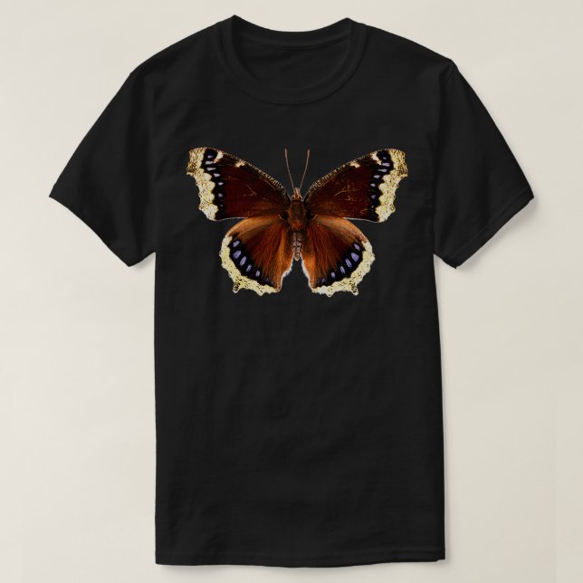 Camiseta Ninfalis antiopa por la mariposa de la capa de lut (Diseño del anverso)