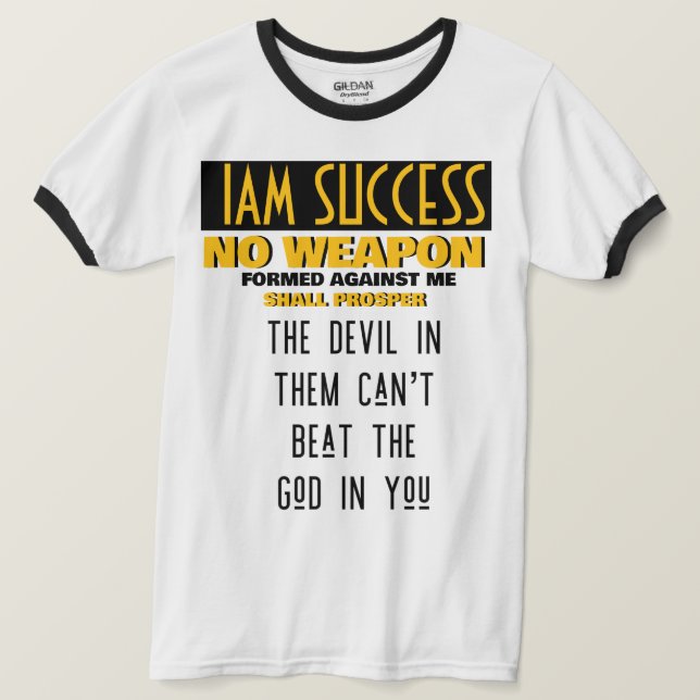 CAMISETA NINGÚN ARMA (Anverso del diseño)