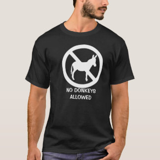 Camiseta Ningún burro permitido - negro
