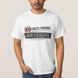 Camiseta ningún centro de detención de Creta