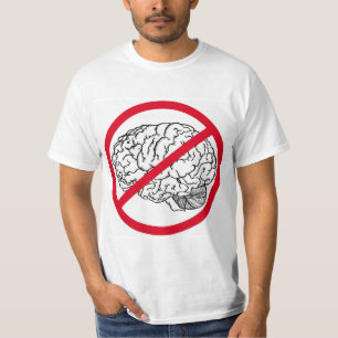 Camiseta Ningún cerebro