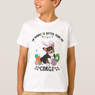 Camiseta Ningún conejo es mejor que mi perro Corgi tricolor