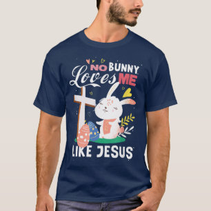 Camiseta Ningún conejo me quiere como pascua de conejo jesu