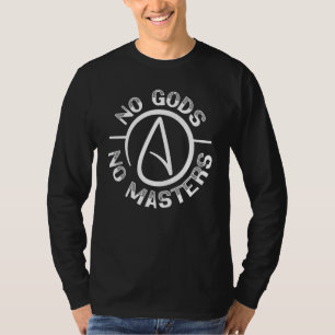 Camiseta Ningún Dios Ningún Amo Antirreligión Agnóstico Bla