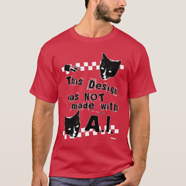 Camiseta Ningún diseño de inteligencia artificial estilo au (Anverso)