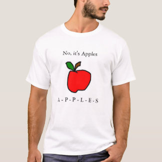Camiseta Ningún es manzanas