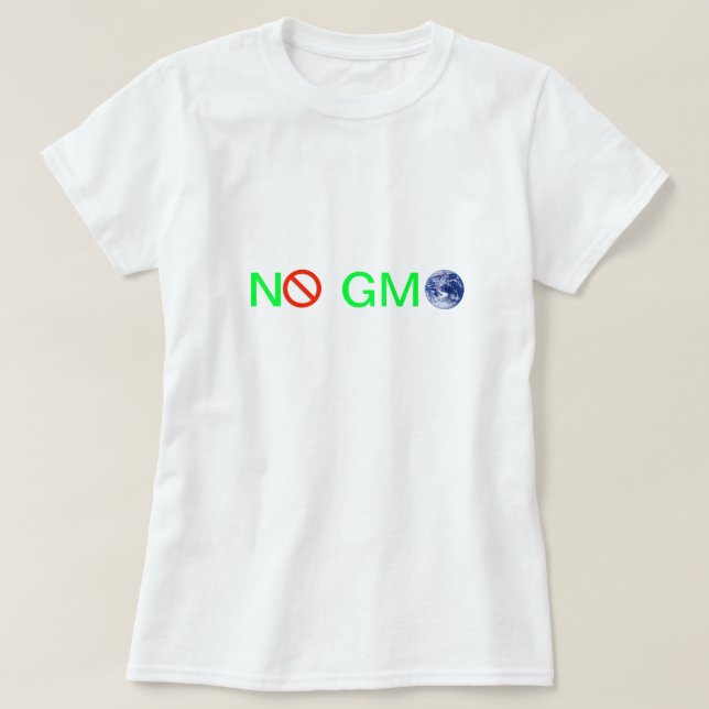 CAMISETA NINGÚN GMO (Diseño del anverso)