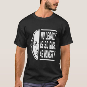 Camiseta Ningún Legado Es Tan Rico Que Shakespeare Cita A T