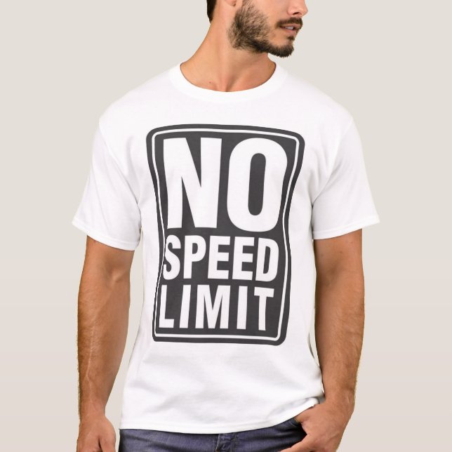 Camiseta Ningún límite de velocidad (1) (Anverso)