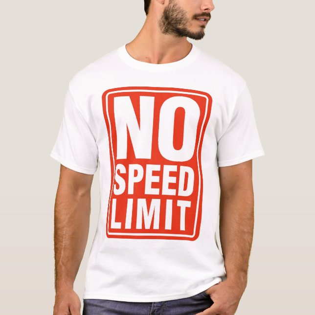 Camiseta Ningún límite de velocidad (10) (Anverso)