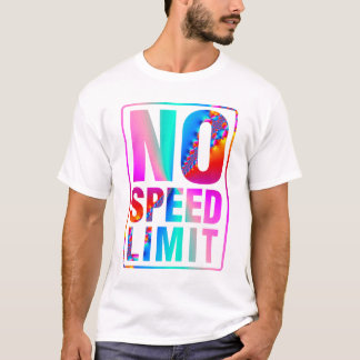 Camiseta Ningún límite de velocidad (11) con arte del