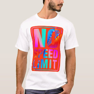 Camiseta Ningún límite de velocidad (9) con arte del