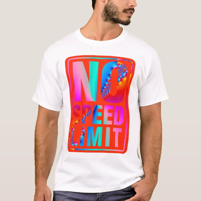 Camiseta Ningún límite de velocidad (9) con arte del (Anverso)
