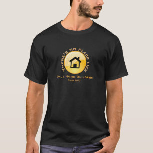 Camiseta Ningún lugar tiene gusto del botón casero