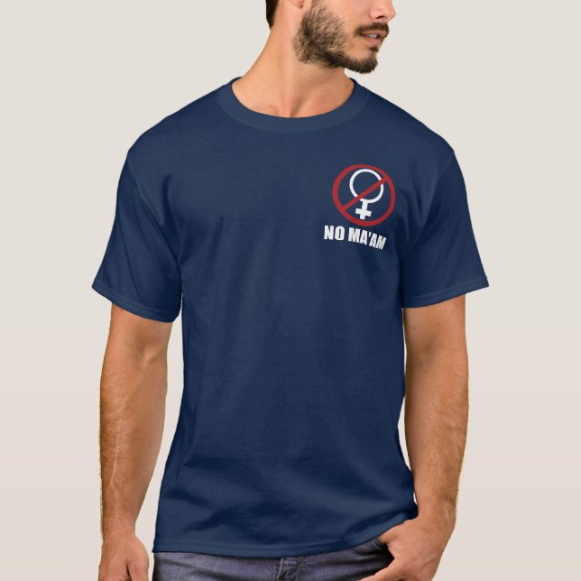 Camiseta Ningún Maam (para la oscuridad) (Anverso)
