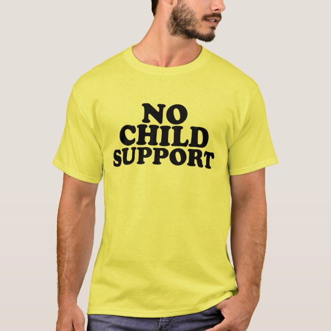 Camiseta Ningún manutención del menor (Anverso)