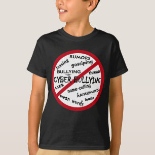 Camiseta Ningún mensaje de bullying en lugar de elegir la a