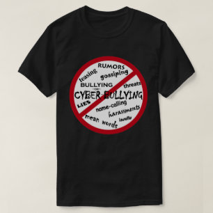 Camiseta Ningún mensaje de bullying en lugar de elegir la a