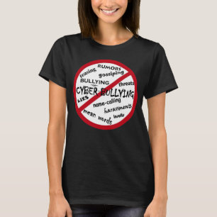 Camiseta Ningún mensaje de bullying en lugar de elegir la a