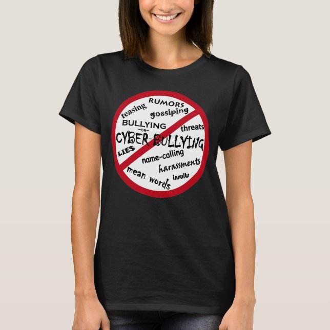 Camiseta Ningún mensaje de bullying en lugar de elegir la a (Anverso)