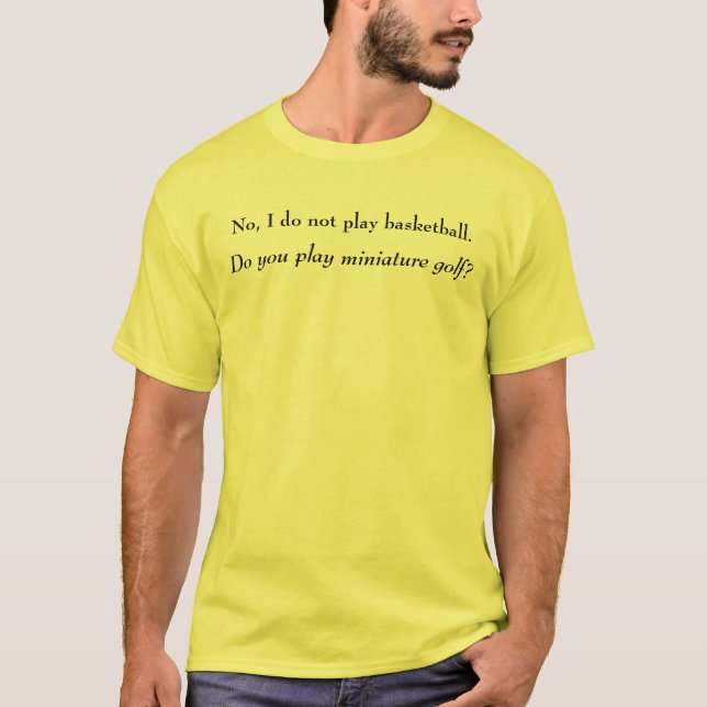 Camiseta Ningún no juego a baloncesto (Anverso)