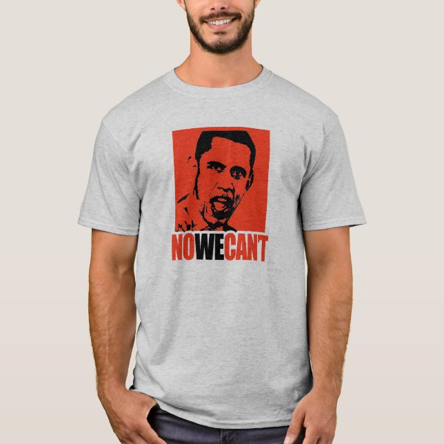 CAMISETA NINGÚN NO PODEMOS ELEGIR A OBAMA (Anverso)