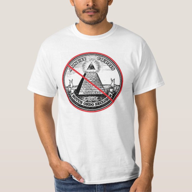 Camiseta Ningún nuevo orden mundial Illuminati (Anverso)