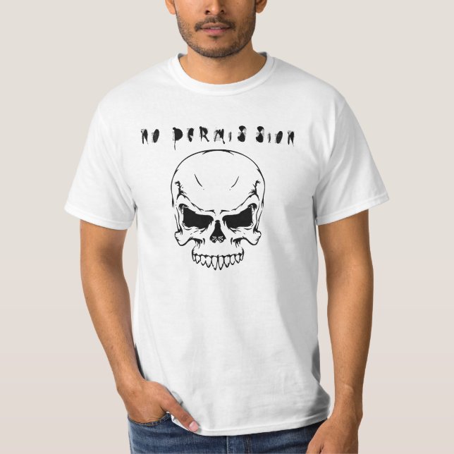 Camiseta ningún permiso (Anverso)