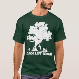 Camiseta Ningún Perro Dejado Detrás Del Rescate Del Propiet