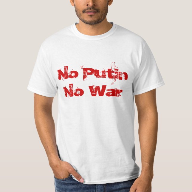 Camiseta Ningún Putin ninguna guerra (Anverso)