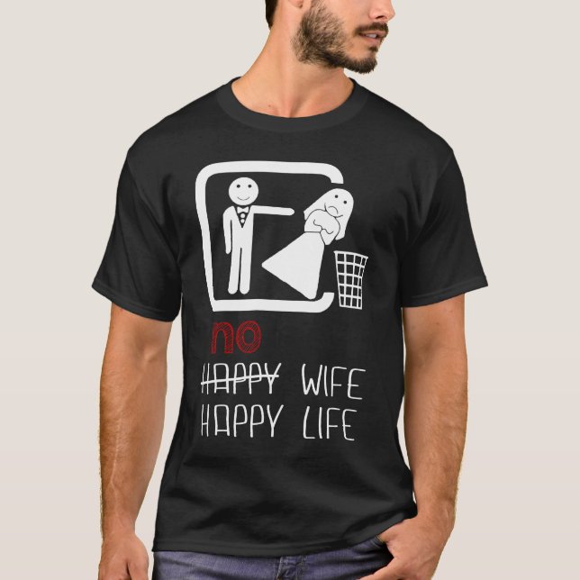 Camiseta Ningún regalo divertido de la vida de la esposa de (Anverso)