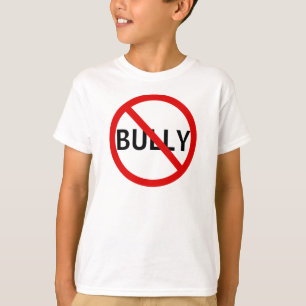 Camiseta Ningún Rótulo del mensaje del matón