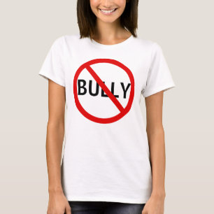 Camiseta Ningún Rótulo del mensaje del matón