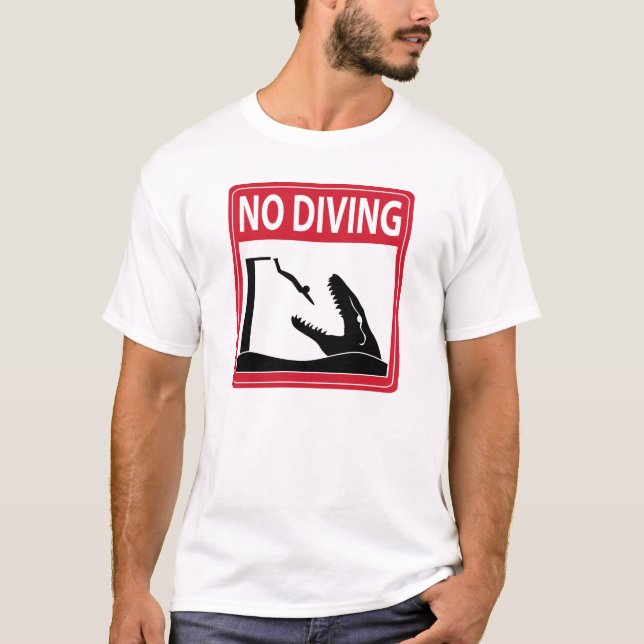 Camiseta Ningún salto (Mosasaurus) (Anverso)