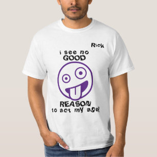 Camiseta "...ninguna buena razón..." Emoji Personalizable H