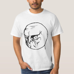 Camiseta Ninguna cara enojada Rageface Meme de la rabia