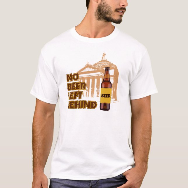 Camiseta Ninguna cerveza dejada detrás (Anverso)