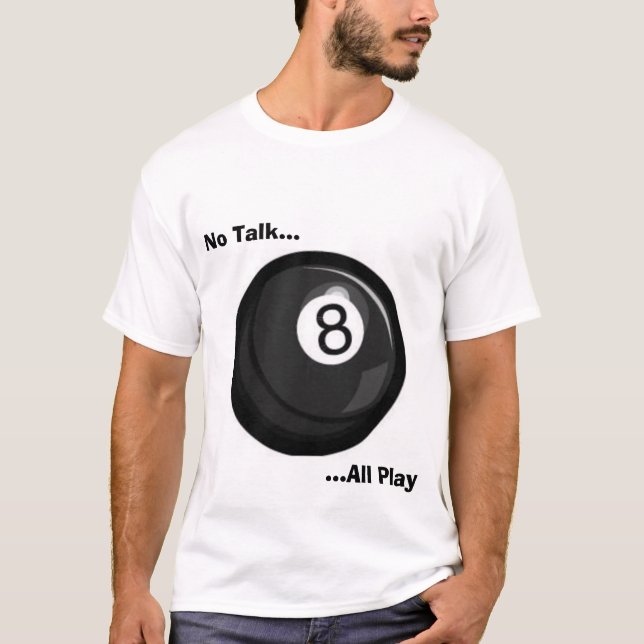Camiseta Ninguna charla todo el juego (Anverso)