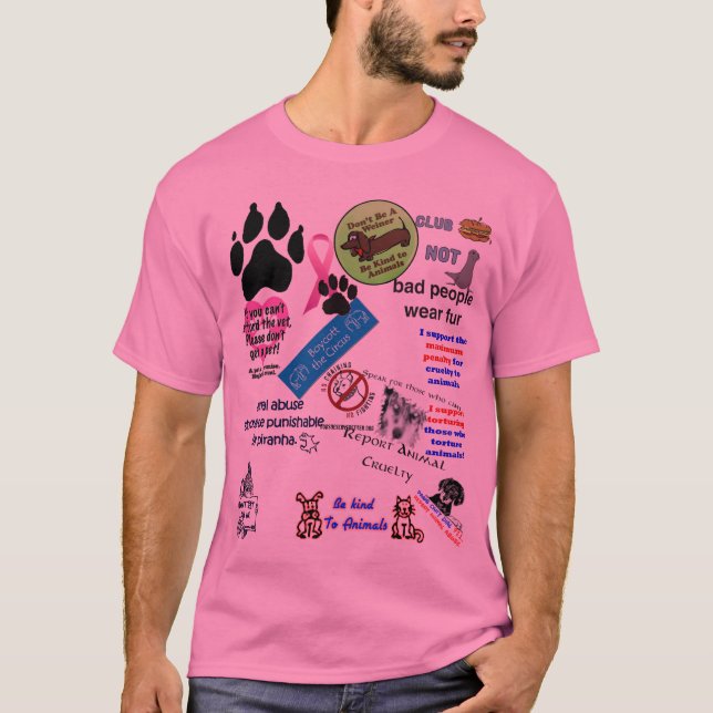 Camiseta ninguna crueldad animal (Anverso)