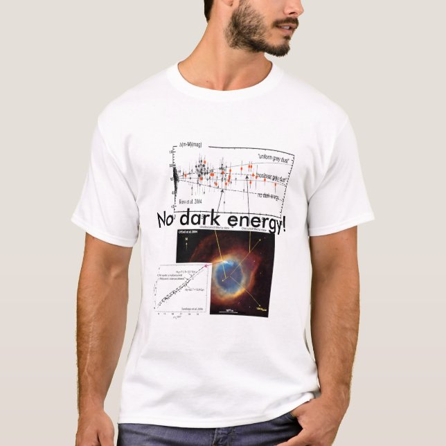 Camiseta ¡Ninguna energía oscura! (Anverso)