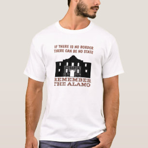 Camiseta Ninguna frontera ningún estado - recuerde el Álamo