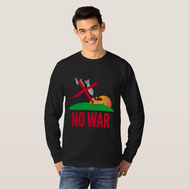 Camiseta Ninguna guerra (Anverso completo)