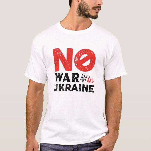 Camiseta Ninguna guerra en Ucrania (Anverso)