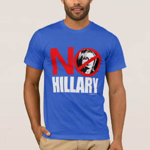 Camiseta NINGUNA HILLARY - blanco anti del png de Hillary -