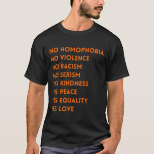 Camiseta Ninguna homofobia ninguna violencia
