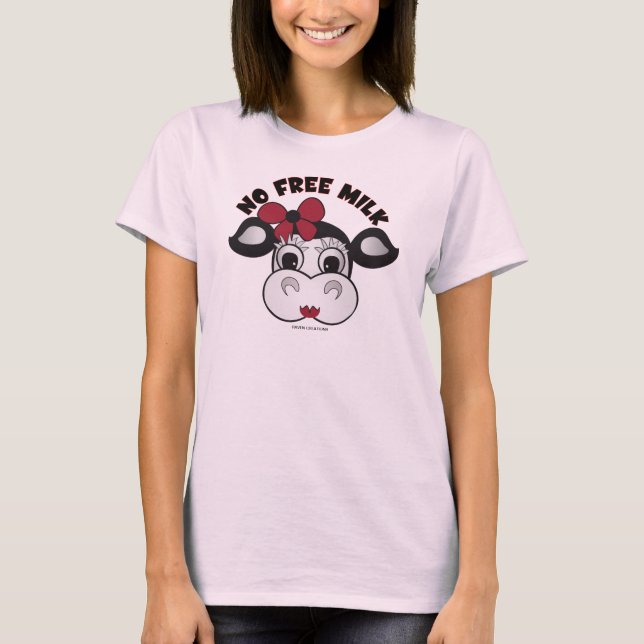 Camiseta Ninguna leche libre (Anverso)