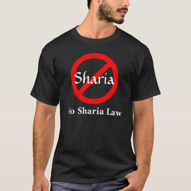 Camiseta Ninguna ley de Sharia (Anverso)